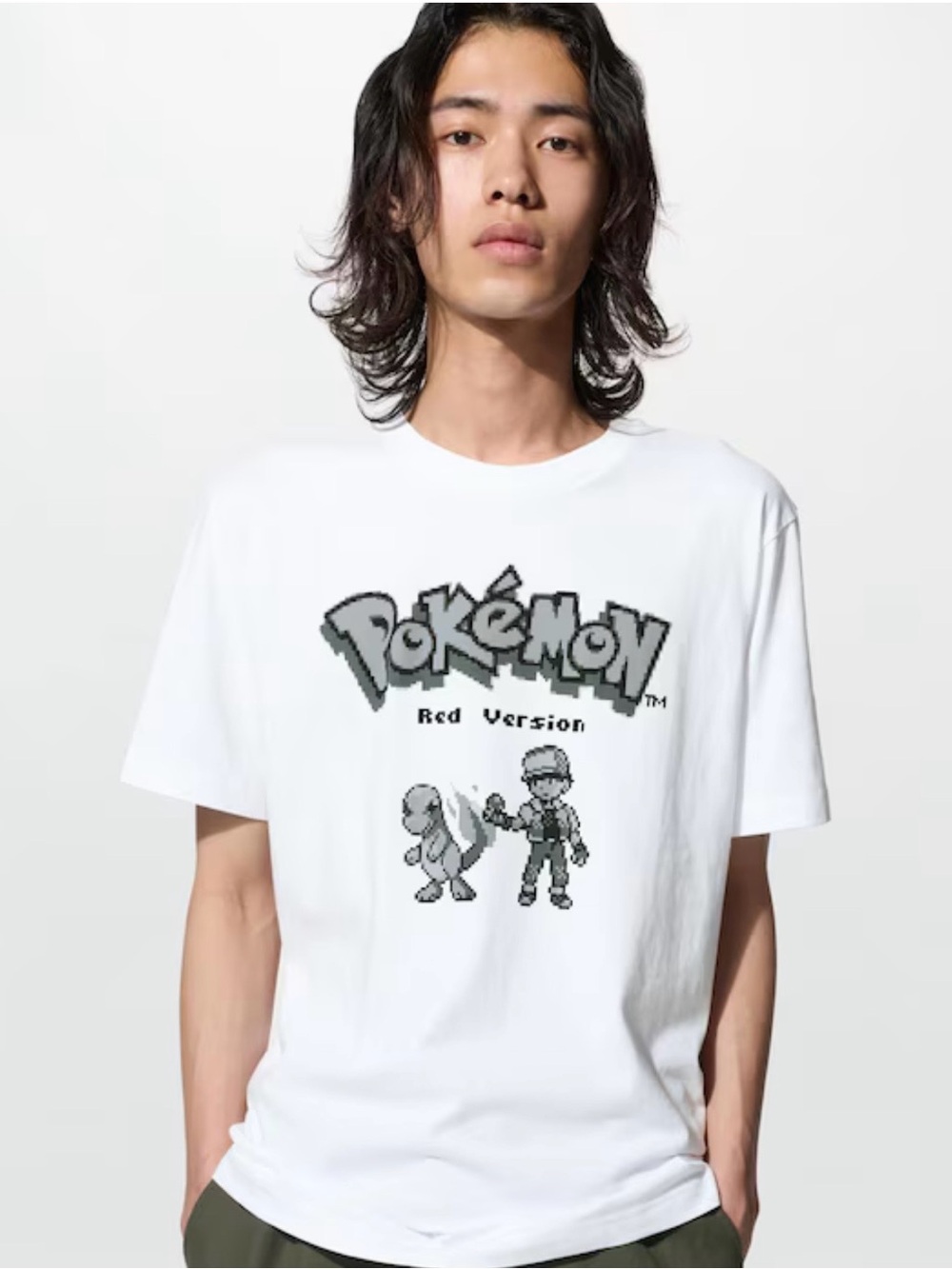 NWT Uniqlo Unisex’s White Pokémon Red Version Graphic Tee